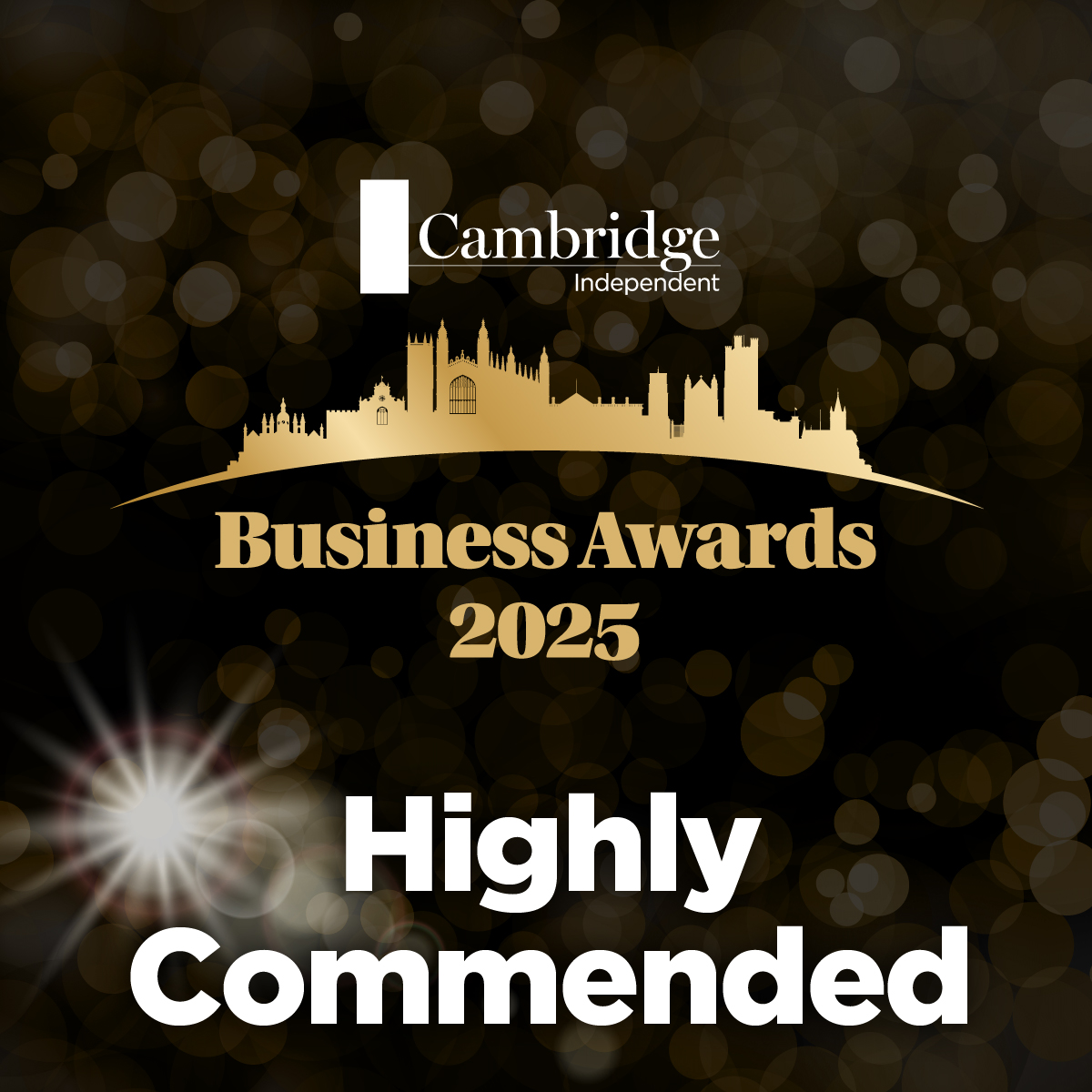 Cambridge Independent Business Awards 2025 - Highly Commended
